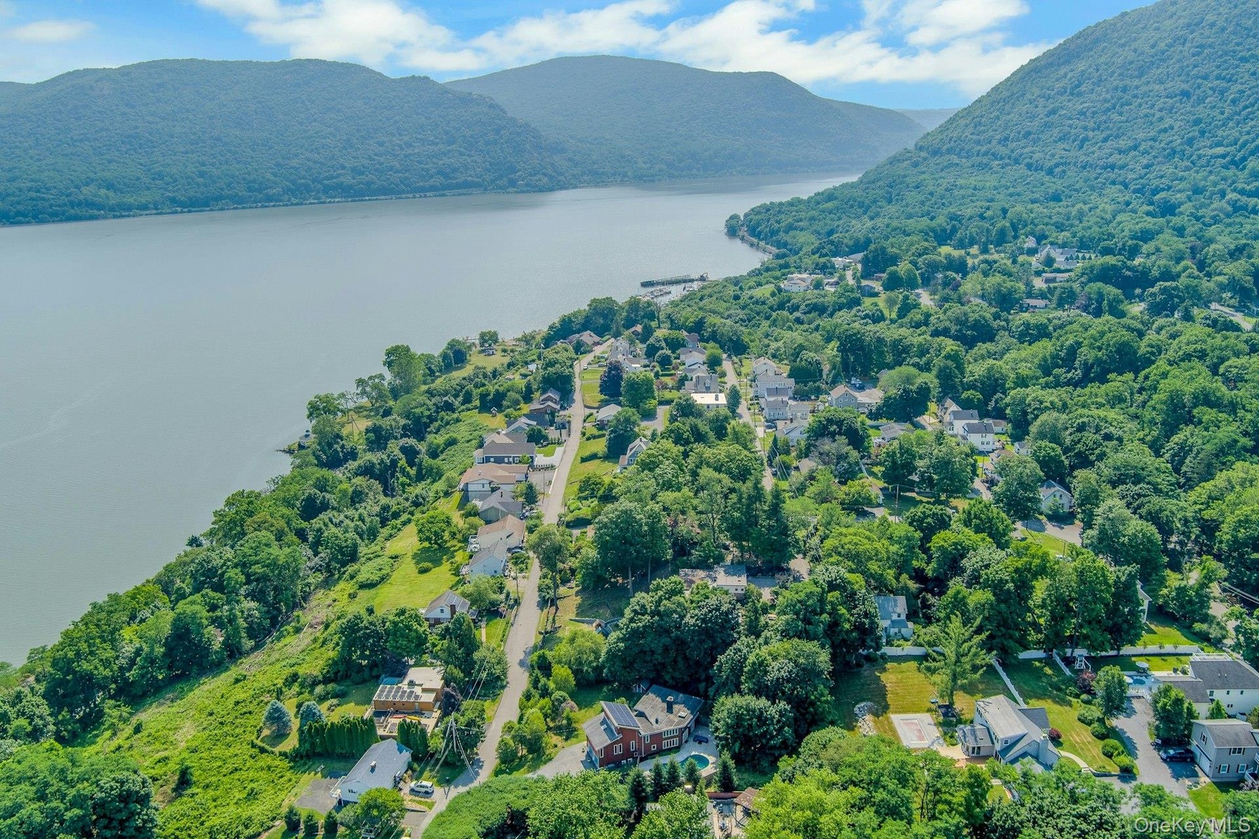 The whole of the Hudson River valley opens before this updated gem, which is just minutes from downtown Cornwall-on-Hudson.