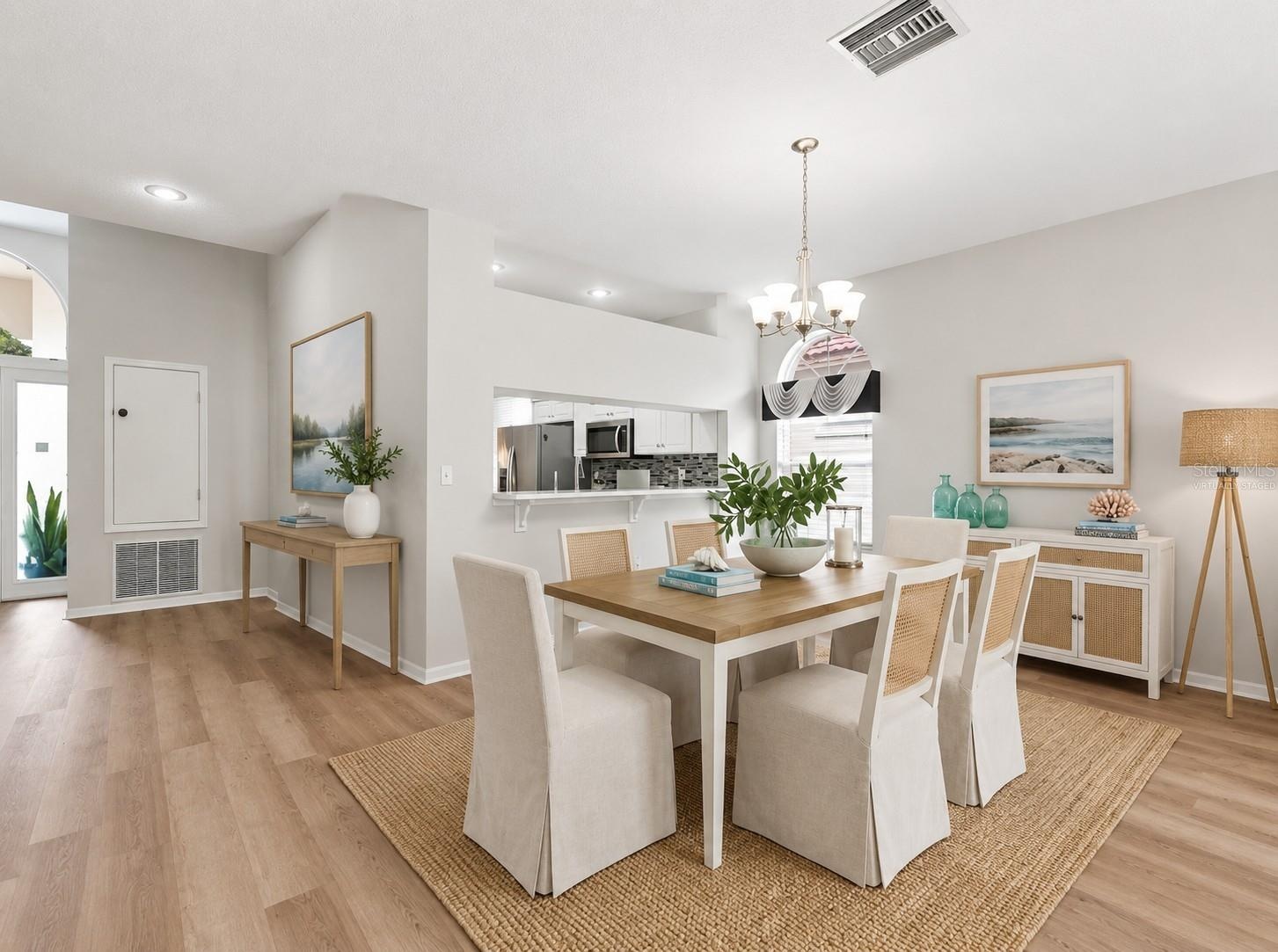 Virtually Staged Dining Room