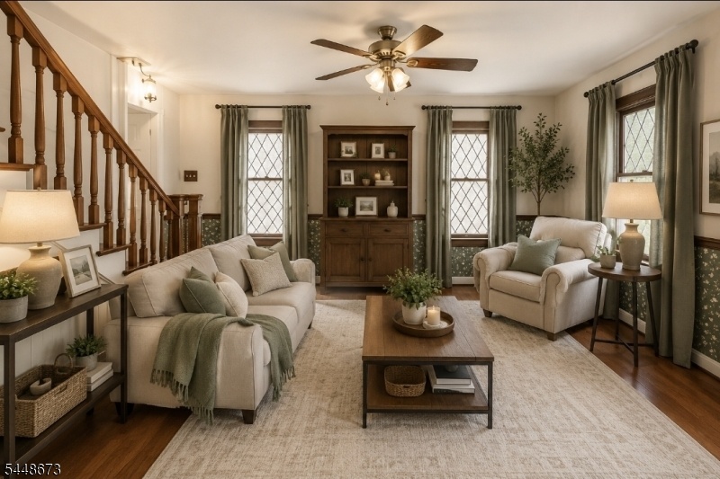Virtually staged and designed