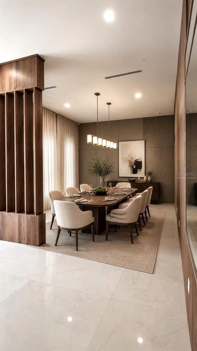 Dining Room Virtually Staged