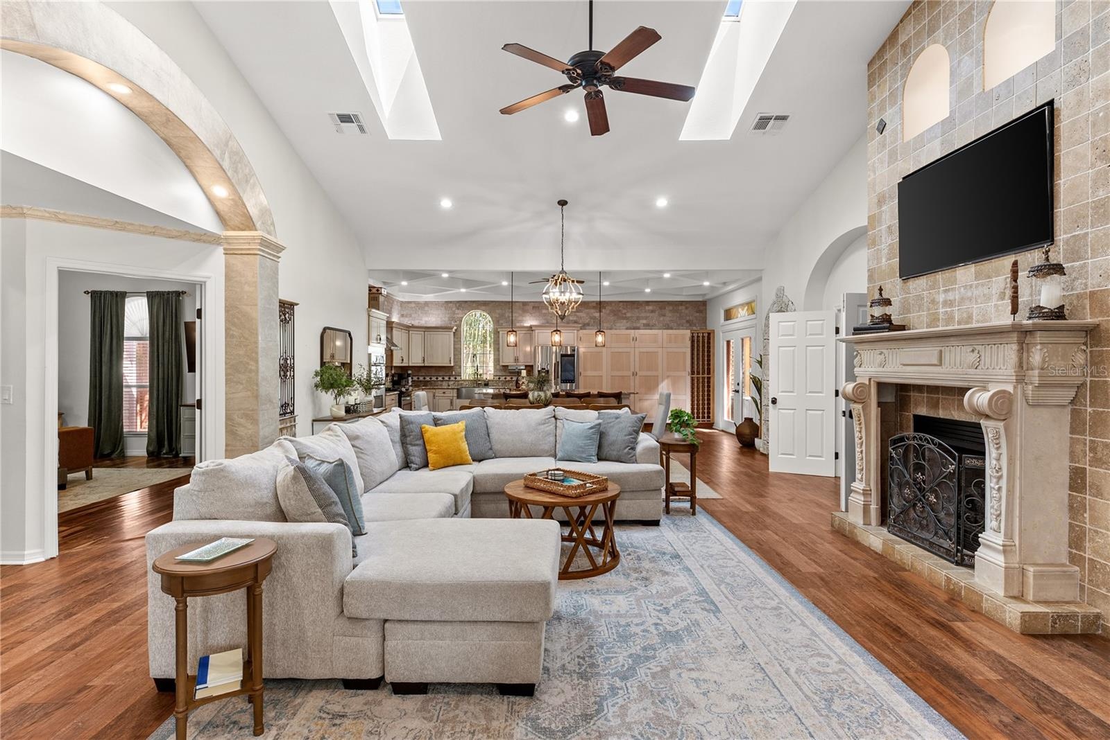 Living Room with Gas Fireplace