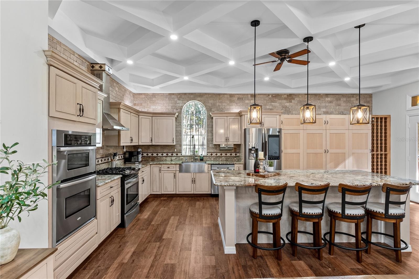 Chef's Kitchen with Island Seating