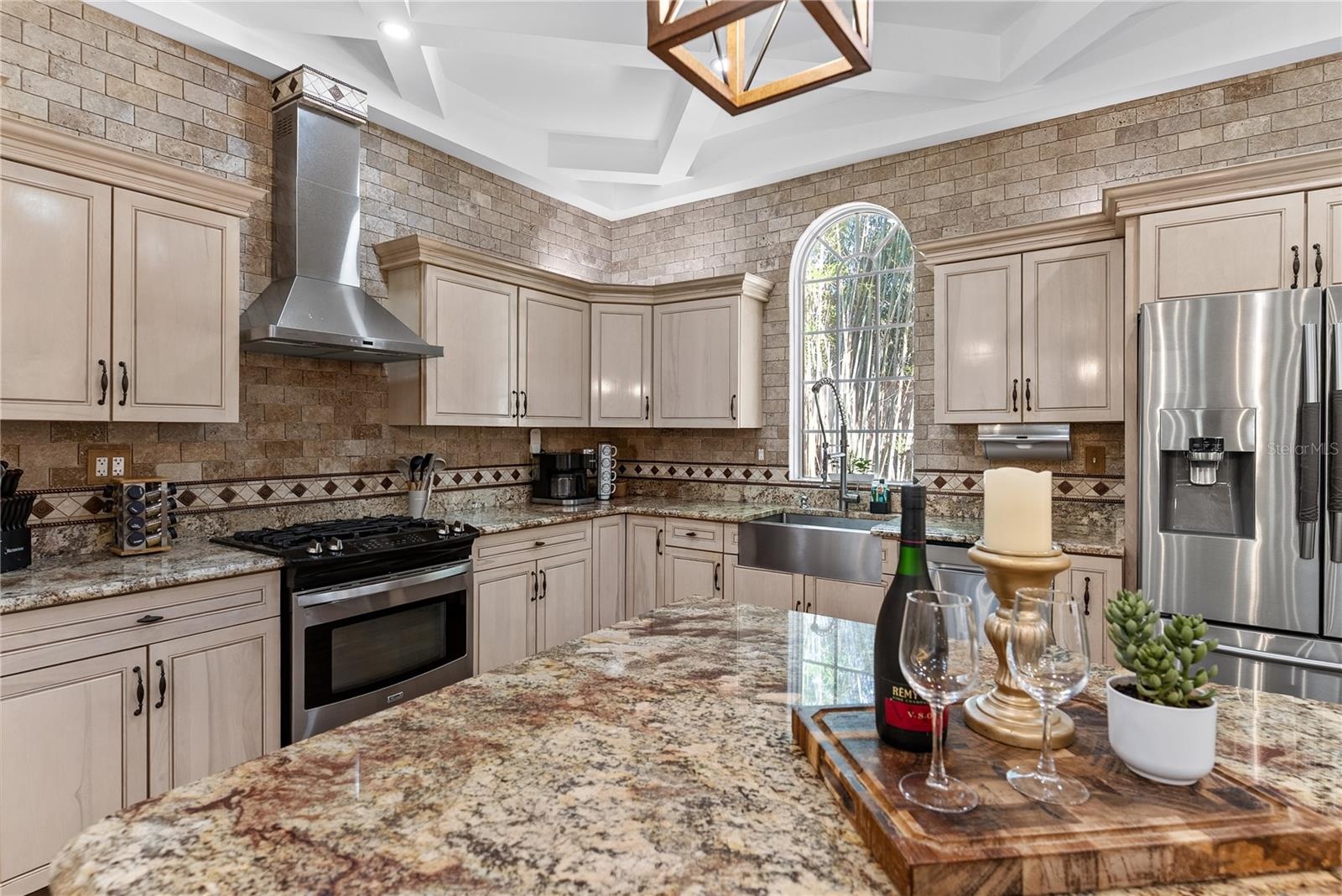 Chef's Kitchen with Granite Island