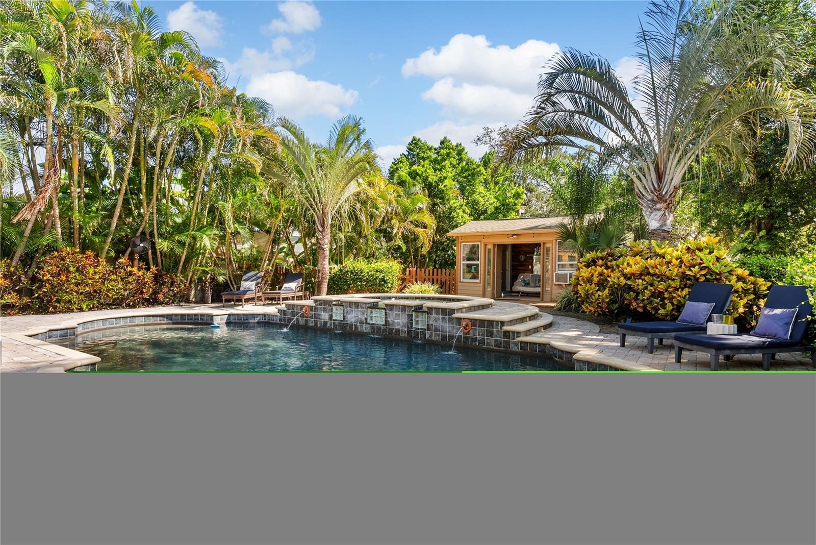 Pool with Tropical Landscaping