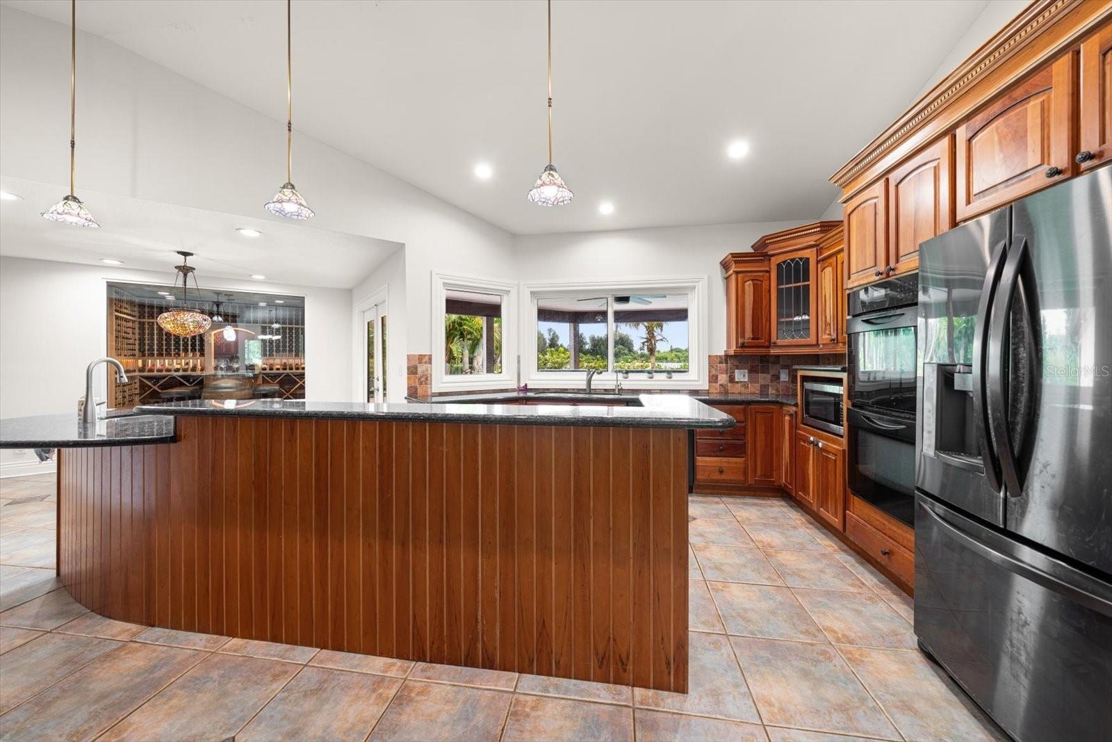 Freshly repainted Kitchen.