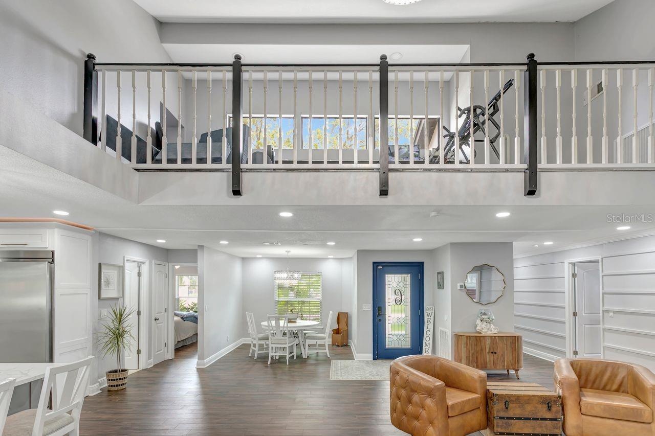 Unique Alcove area over the entrance and dining space - Use your Creativity and convert it to a Media Room, Office, Library, Gym and more!