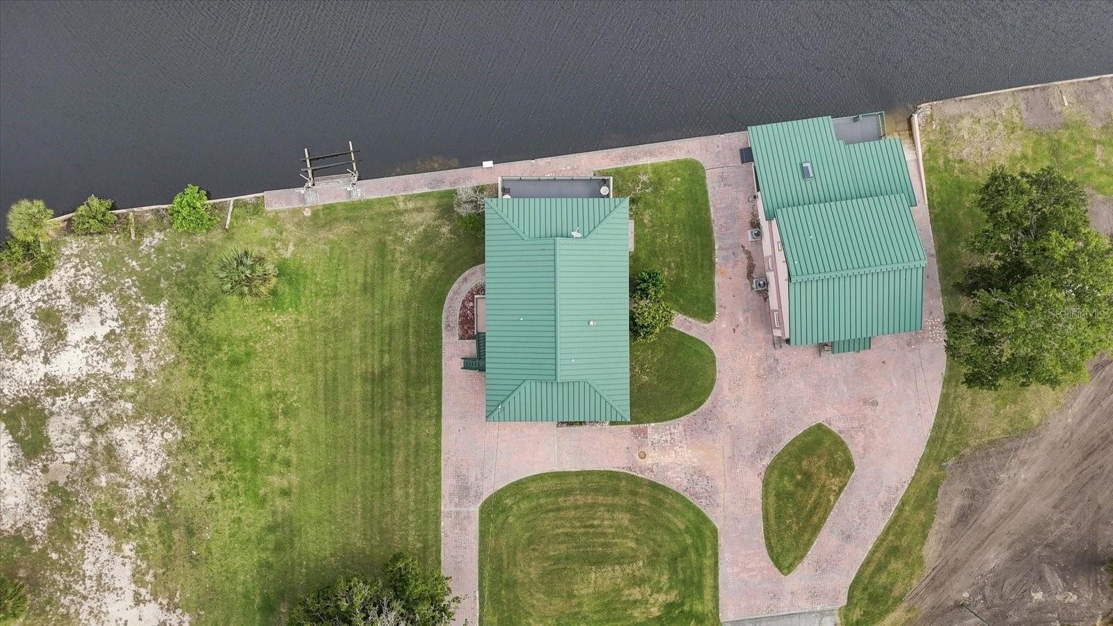 Overhead Aerial – 3198 Indian Gulf Lane, Lot 13 & Surrounding Context