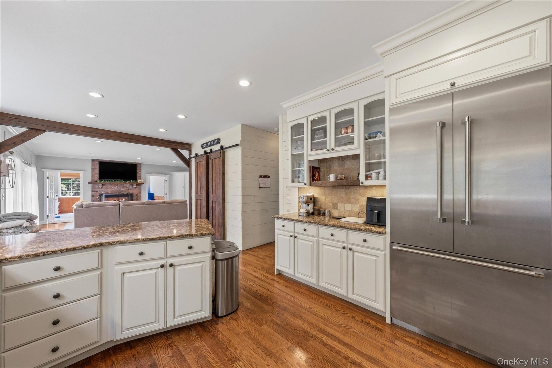 Plenty of storage and counterspace is available.