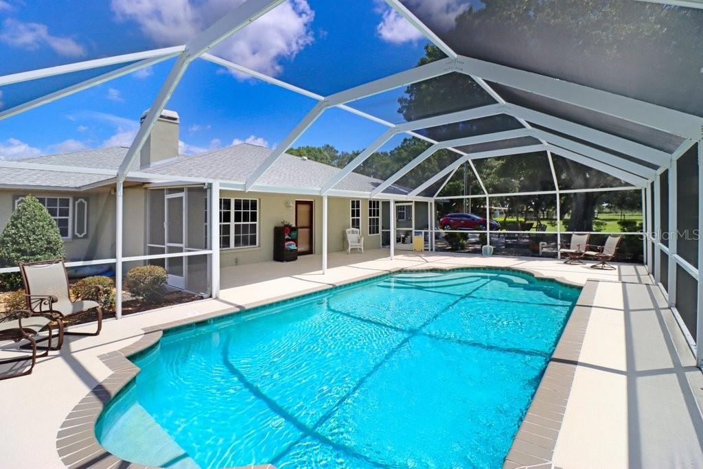Pool with screened lanai