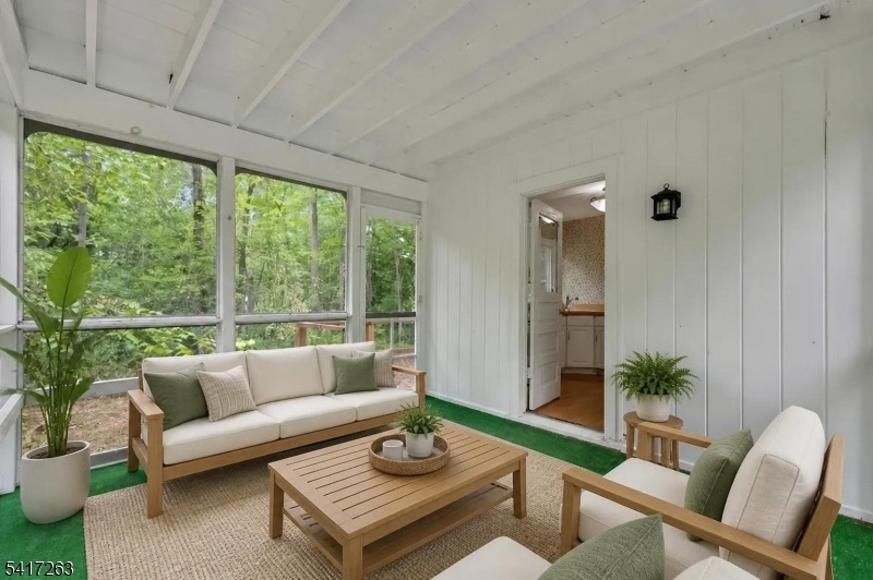 virtually staged sunroom