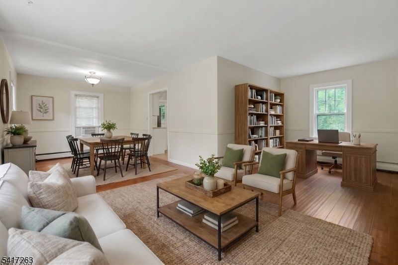 Virtual staged multi-use area