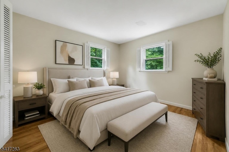 virtually staged bedroom