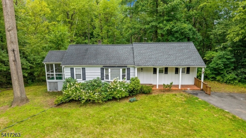 Aerial view of front of house
