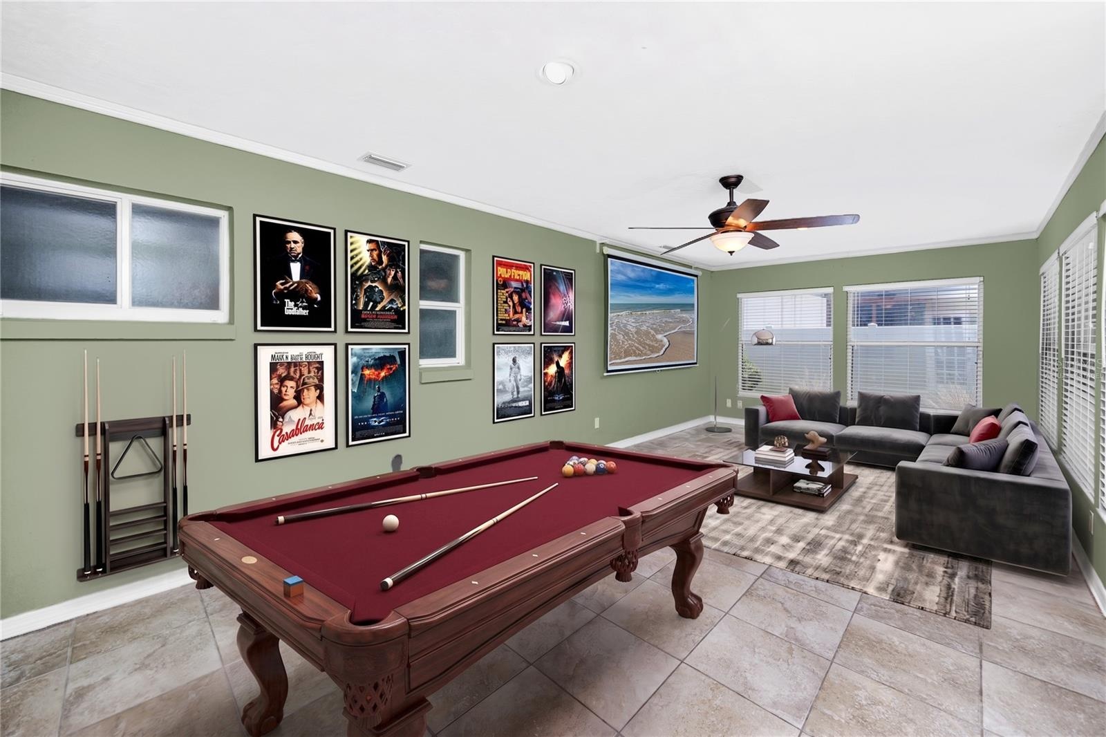 Virtually Staged Bonus Room 26x12