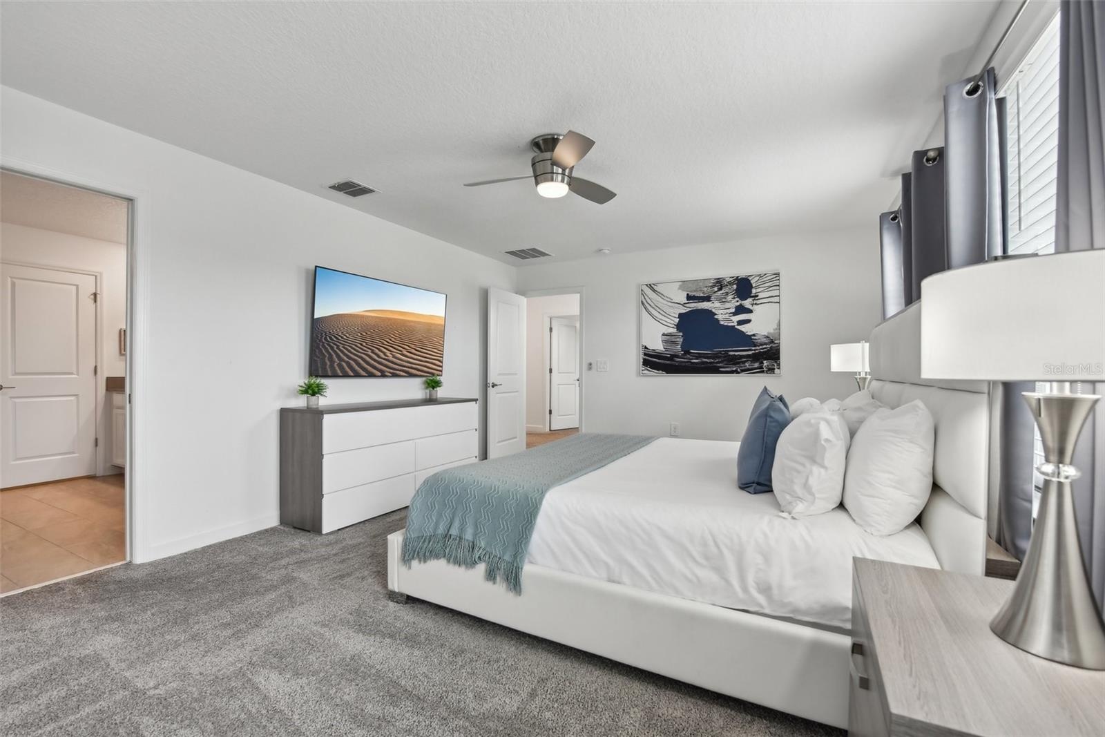 Upstairs primary suite
