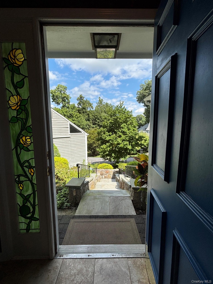 View out to the front