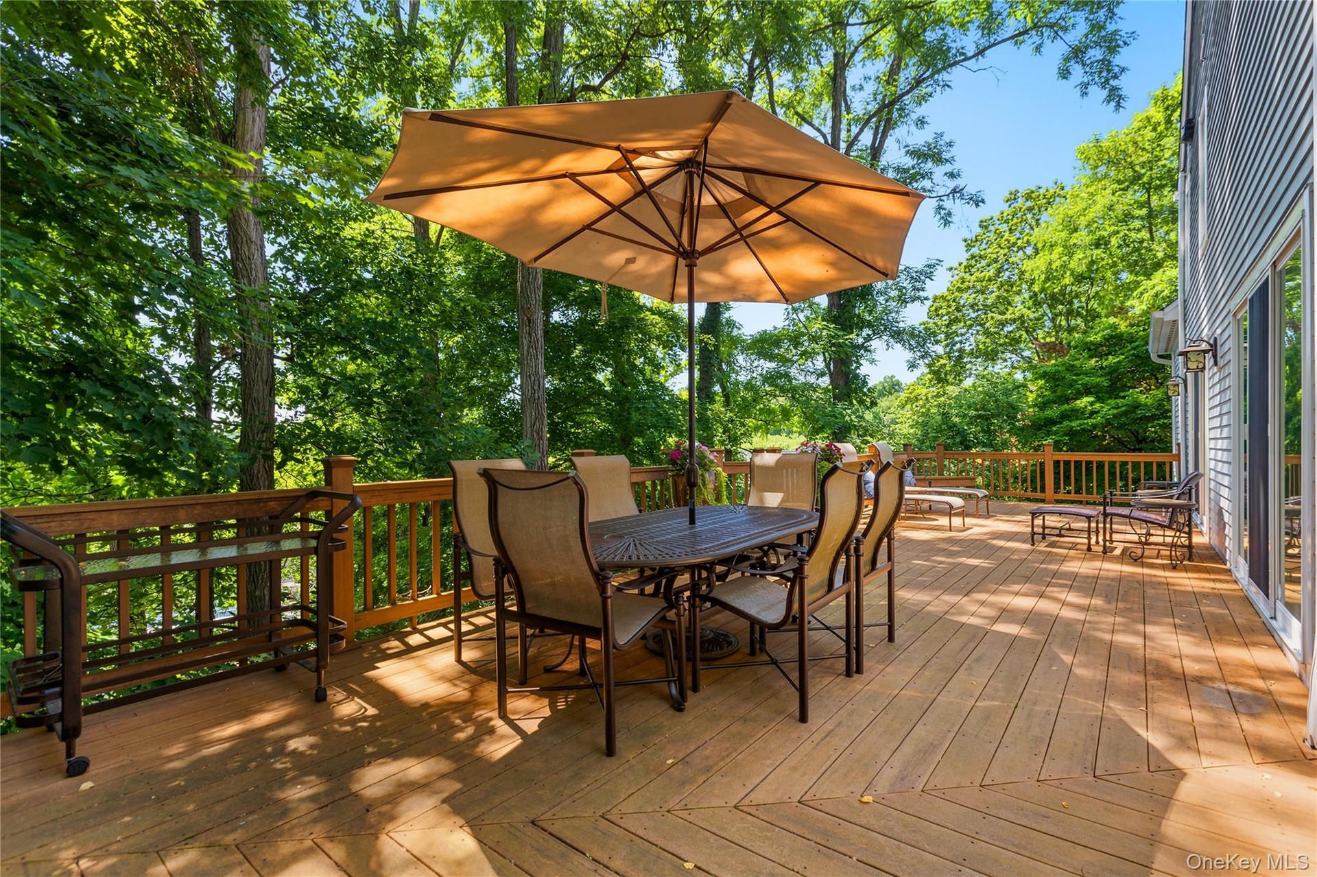 Wrap-around Deck off of Kitchen