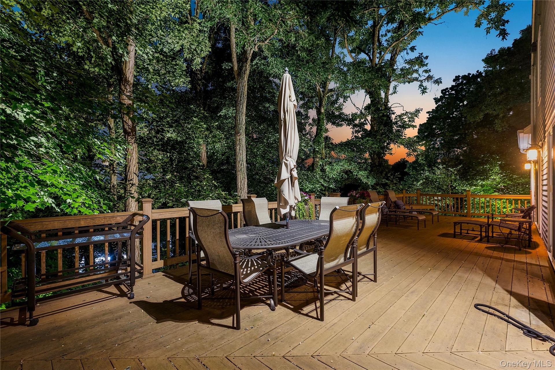 Imagine sunset dinners outside on the expansive wrap-around Deck
