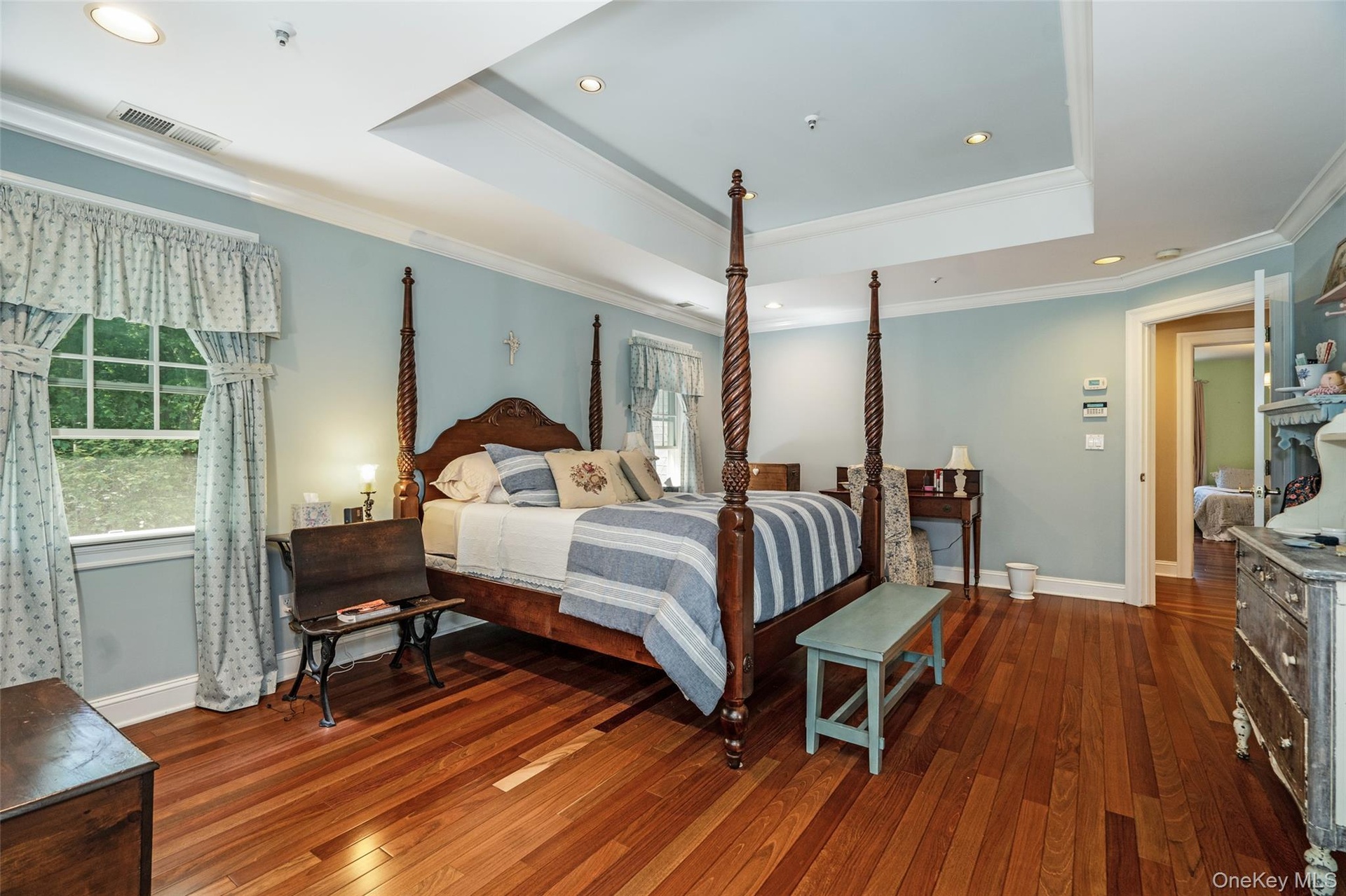 A rare find: a private, walk-up attic with direct access from your primary bedroom, offering the ultimate solution for organized, clutter-free living.