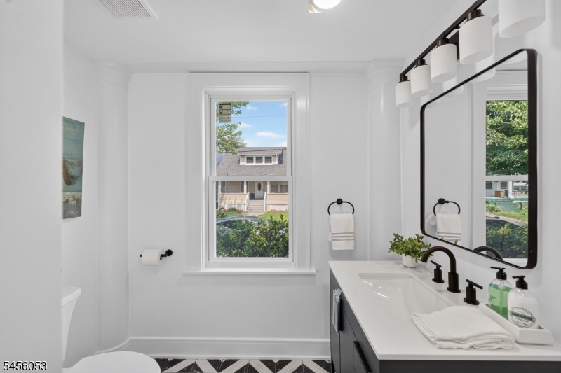 First floor half bath