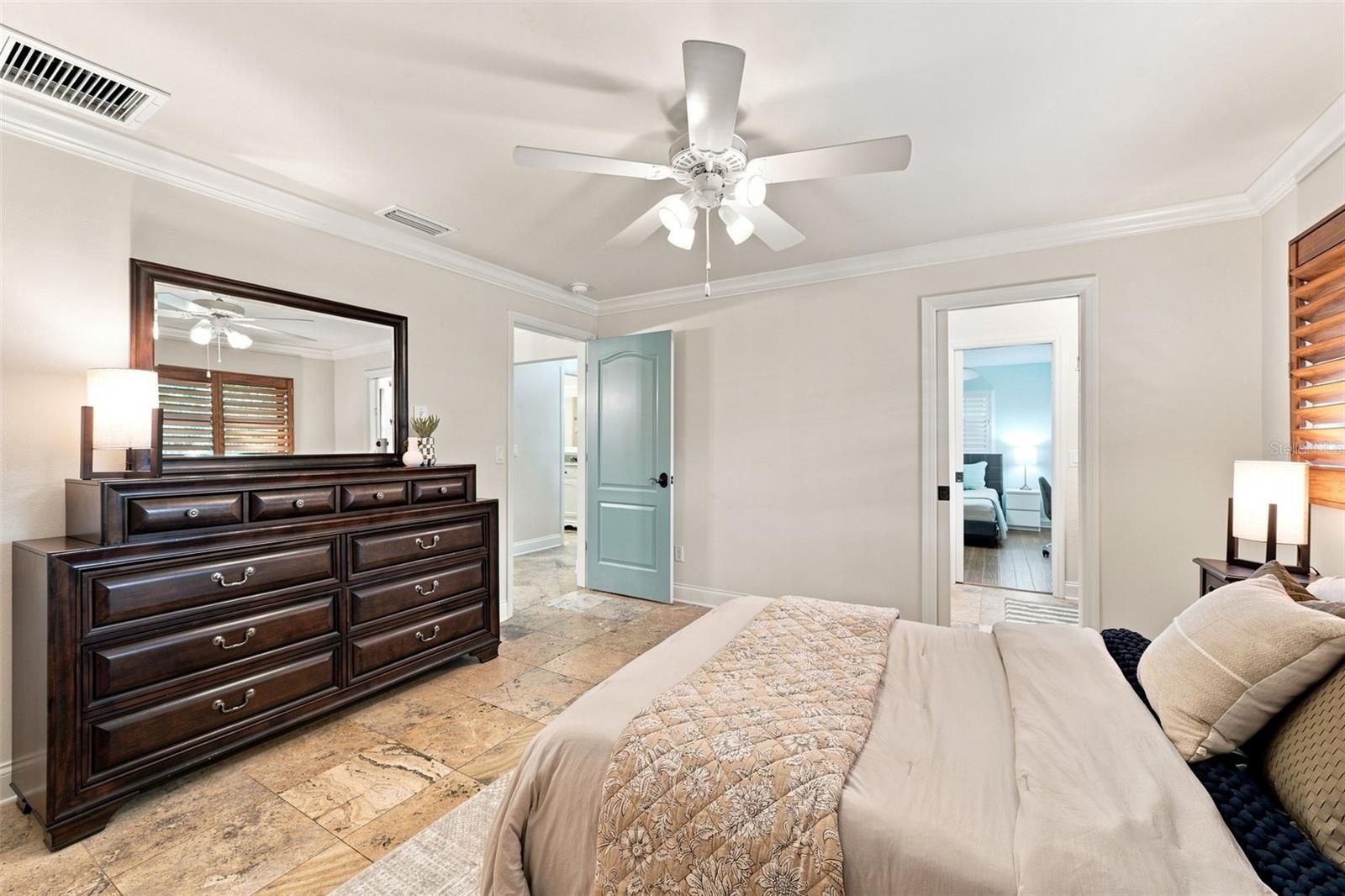 Bedroom 2 is spacious and offers a Jack & Jill Bathroom between Bedroom 3