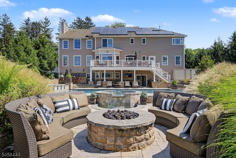 Rear of home, fire pit