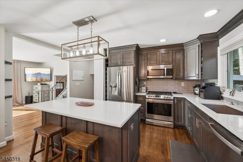 Kitchen with SS appliances