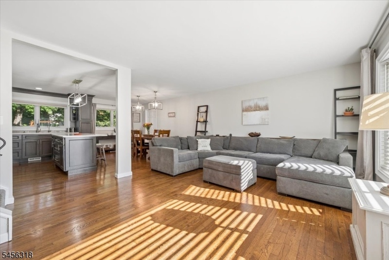 Open concept living-dining