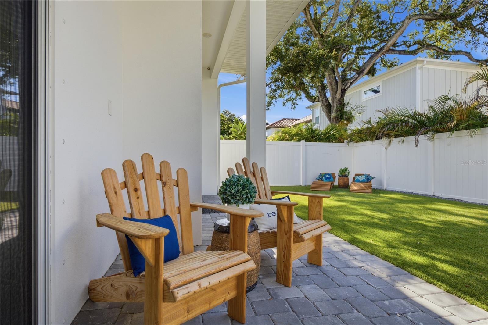 Great Backyard with professionally installed turf ready for a pool!