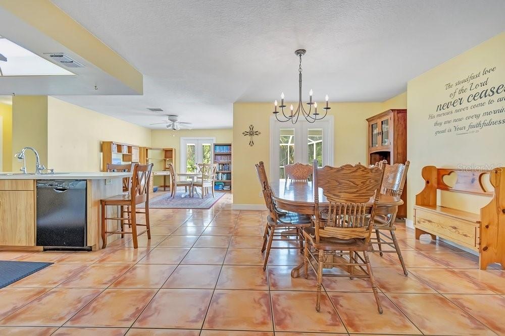 Warm rustic Saltillo tile adds character