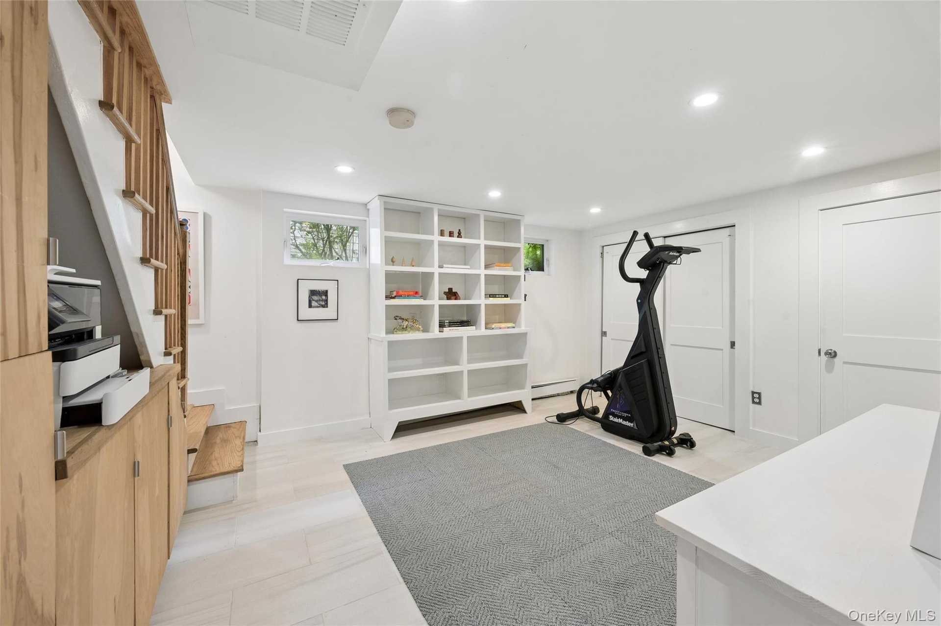 Basement workout room