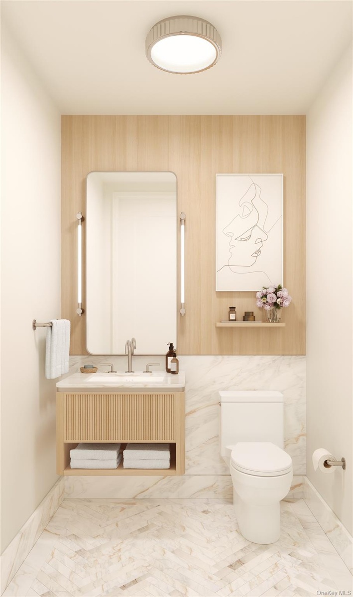 Bathroom shown is for illustrative purposes only. Configuration may vary by residence.