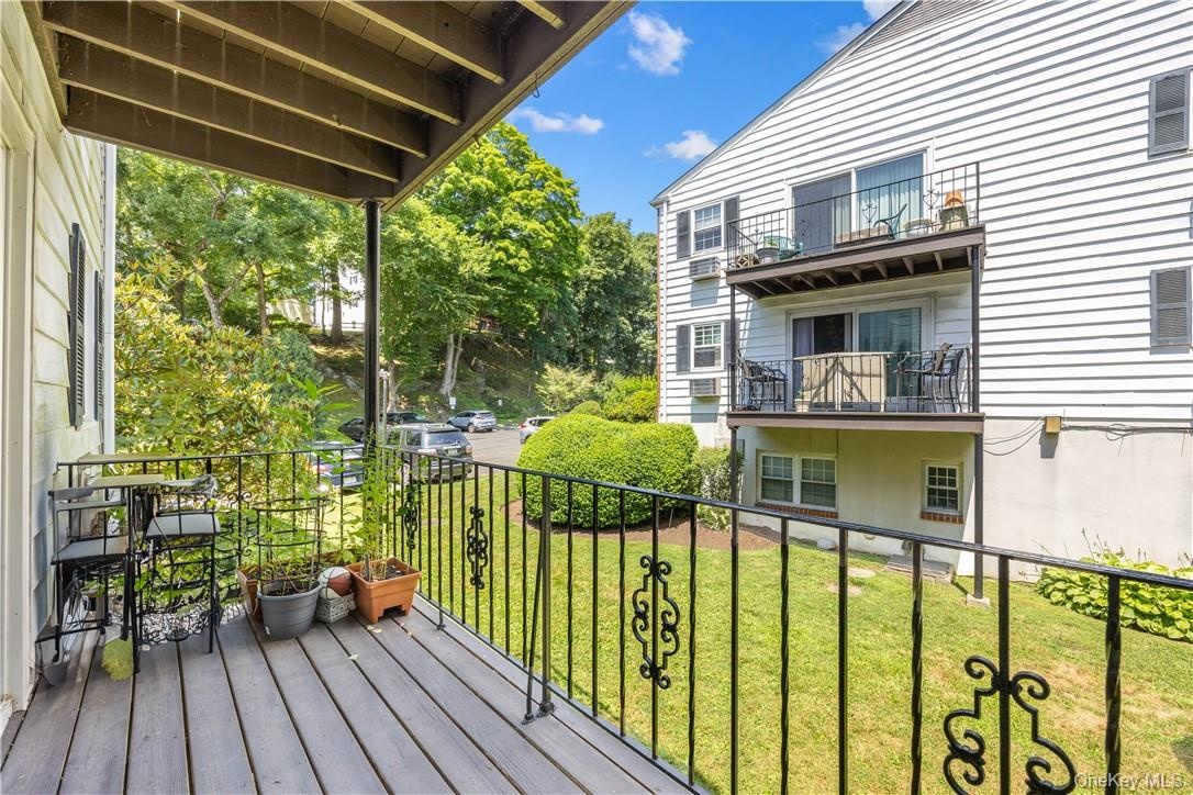 Balcony located off living room.