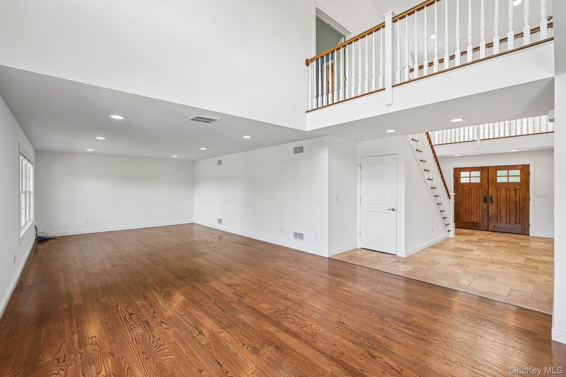 Freshly Painted Entryway and Living Room
