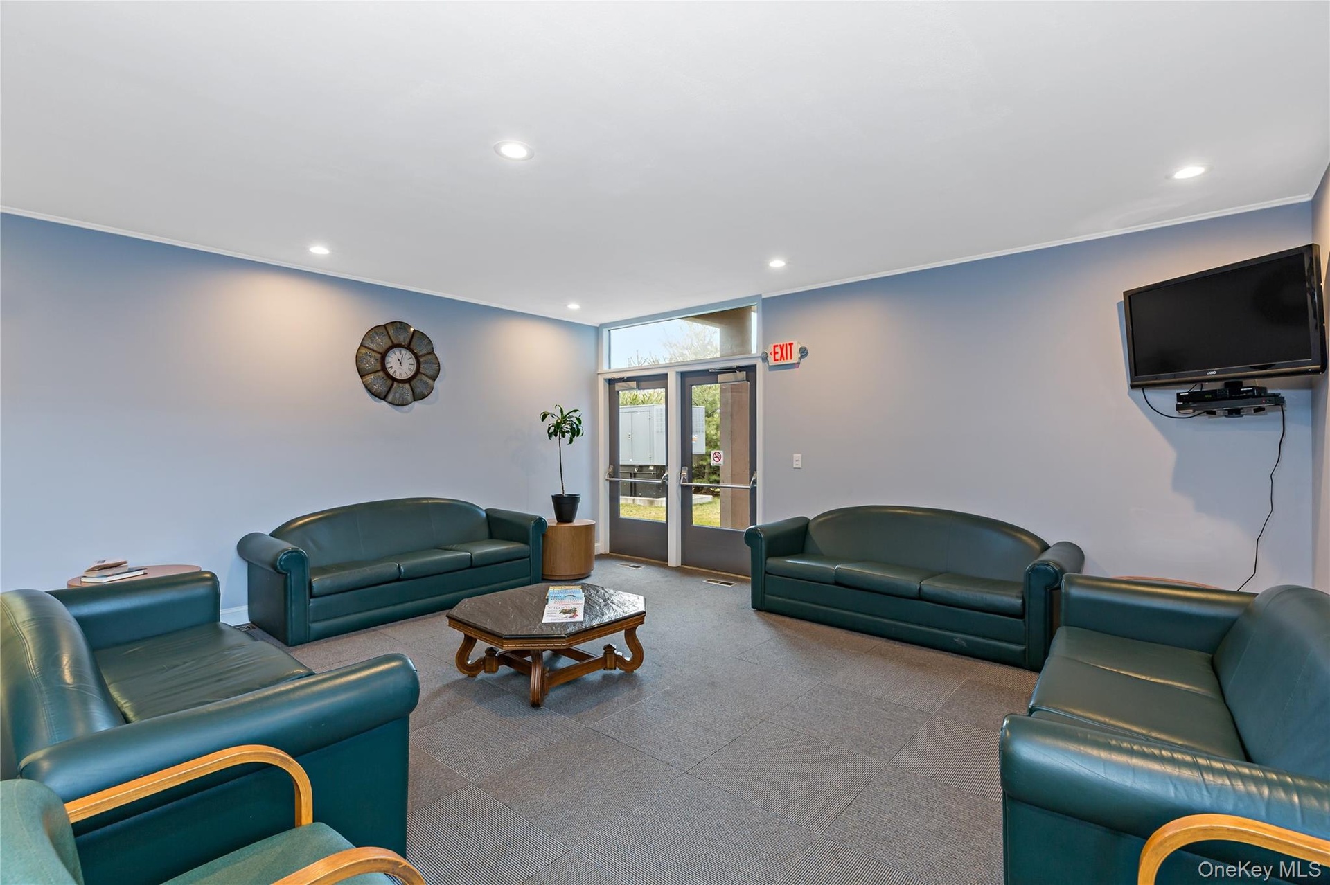 Clubhouse sitting room with TV