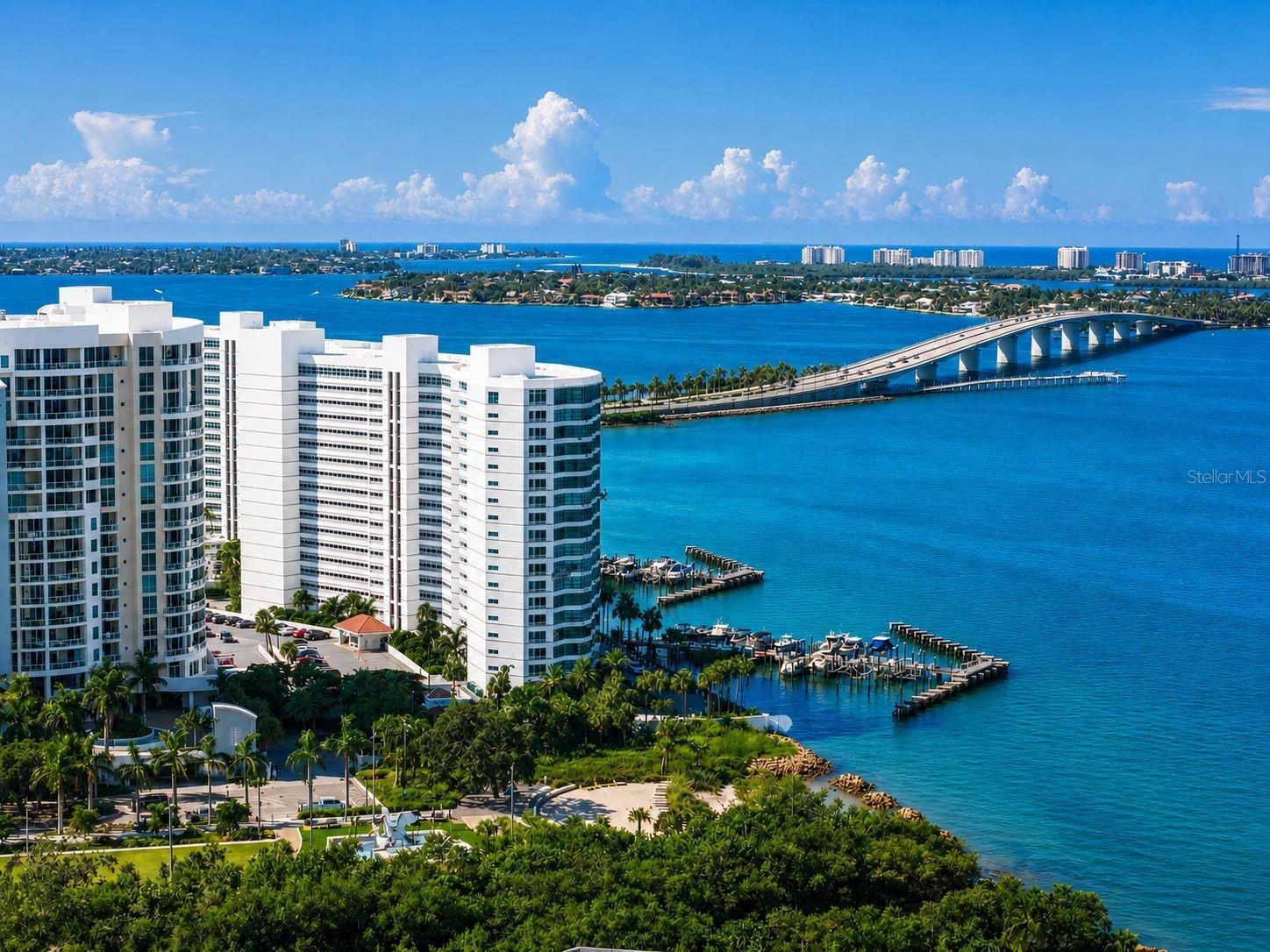 CONDO ON THE BAY IS DIRECT WATERFRONT BLOCKING OTHER BUILDING'S WATER VIEWS