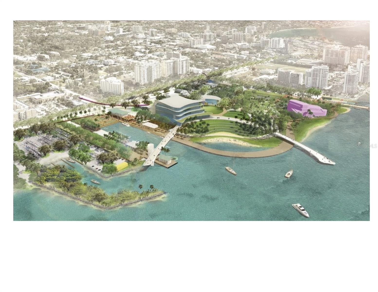 COMPLETED RENDITION OF THE BAY PARK CULTURAL ARTS CENTER