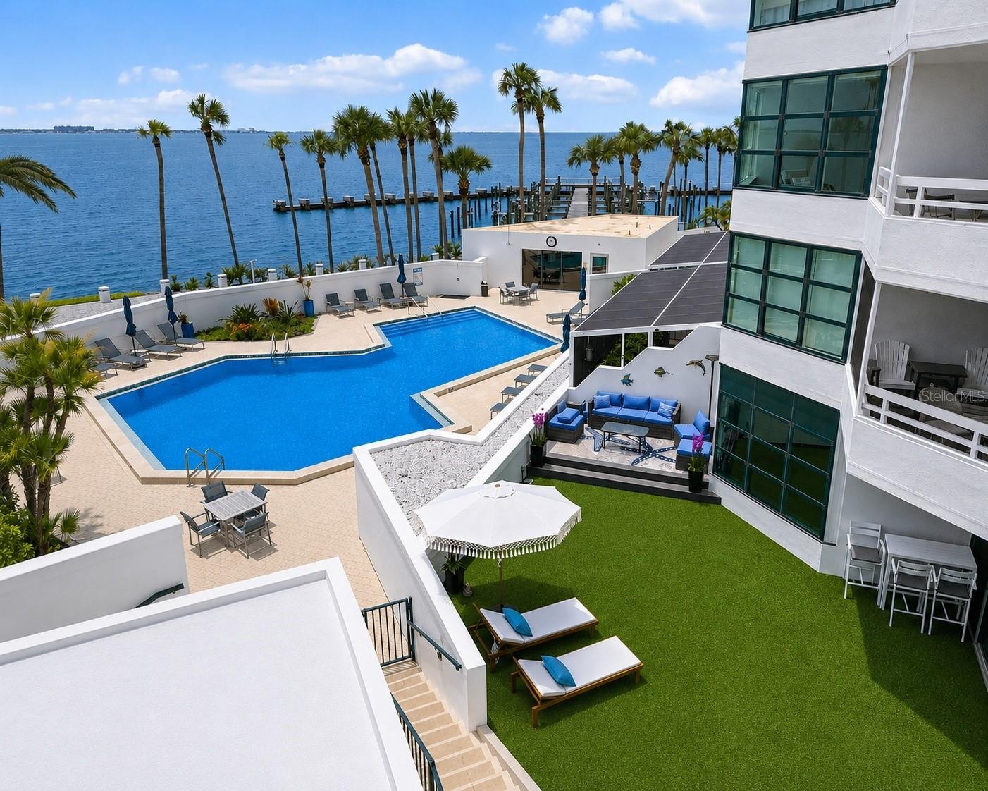 PRIVATE GATED ACCESS DOWN TO POOL, SAUNA, FITNESS, MARINA...