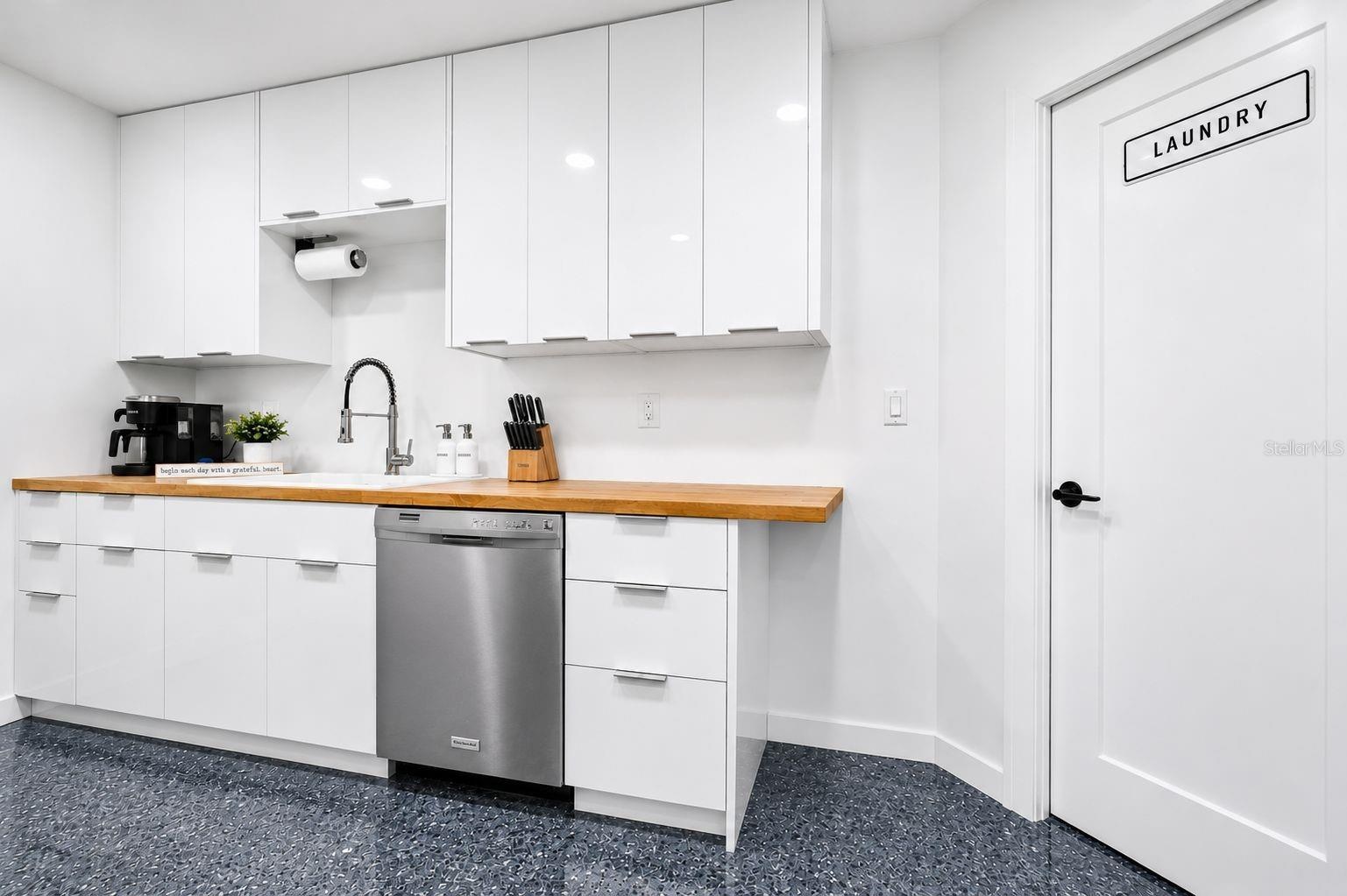 PREP KITCHEN KEEPS MAIN KITCHEN CLEAN WHEN ENTERTAINING