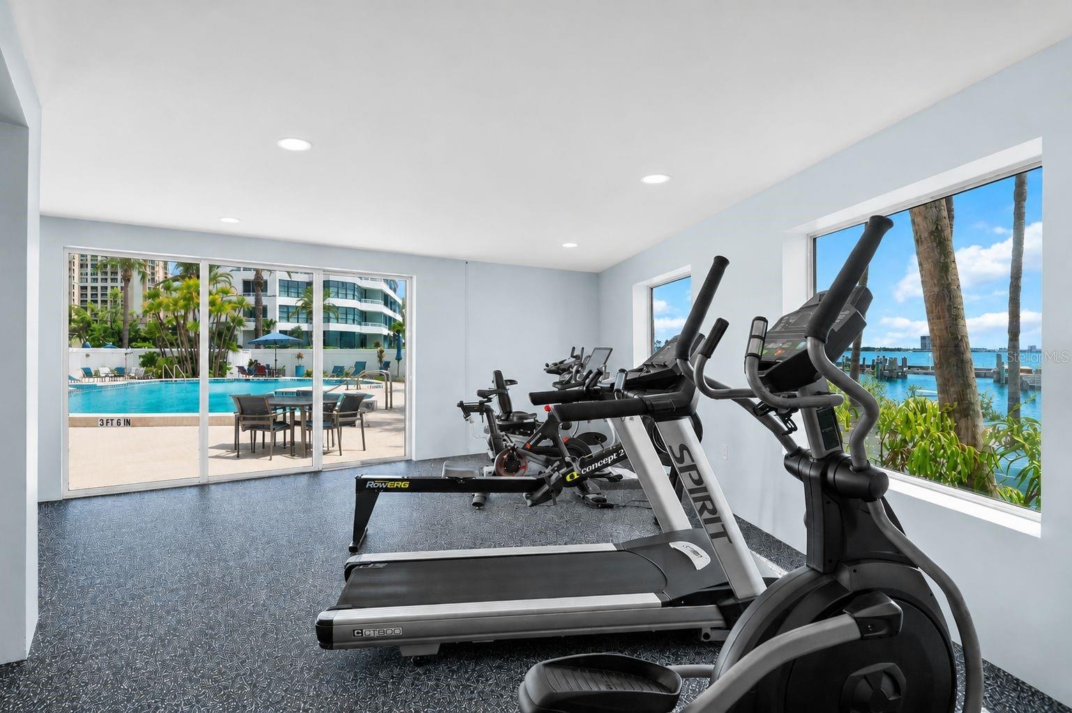 NEW FITNESS CENTER OFF THE POOL AREA