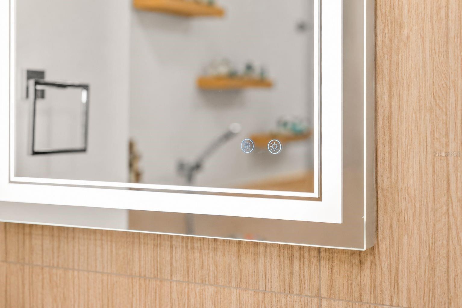 ADJUSTABLE ANTI-FOG MIRRORS