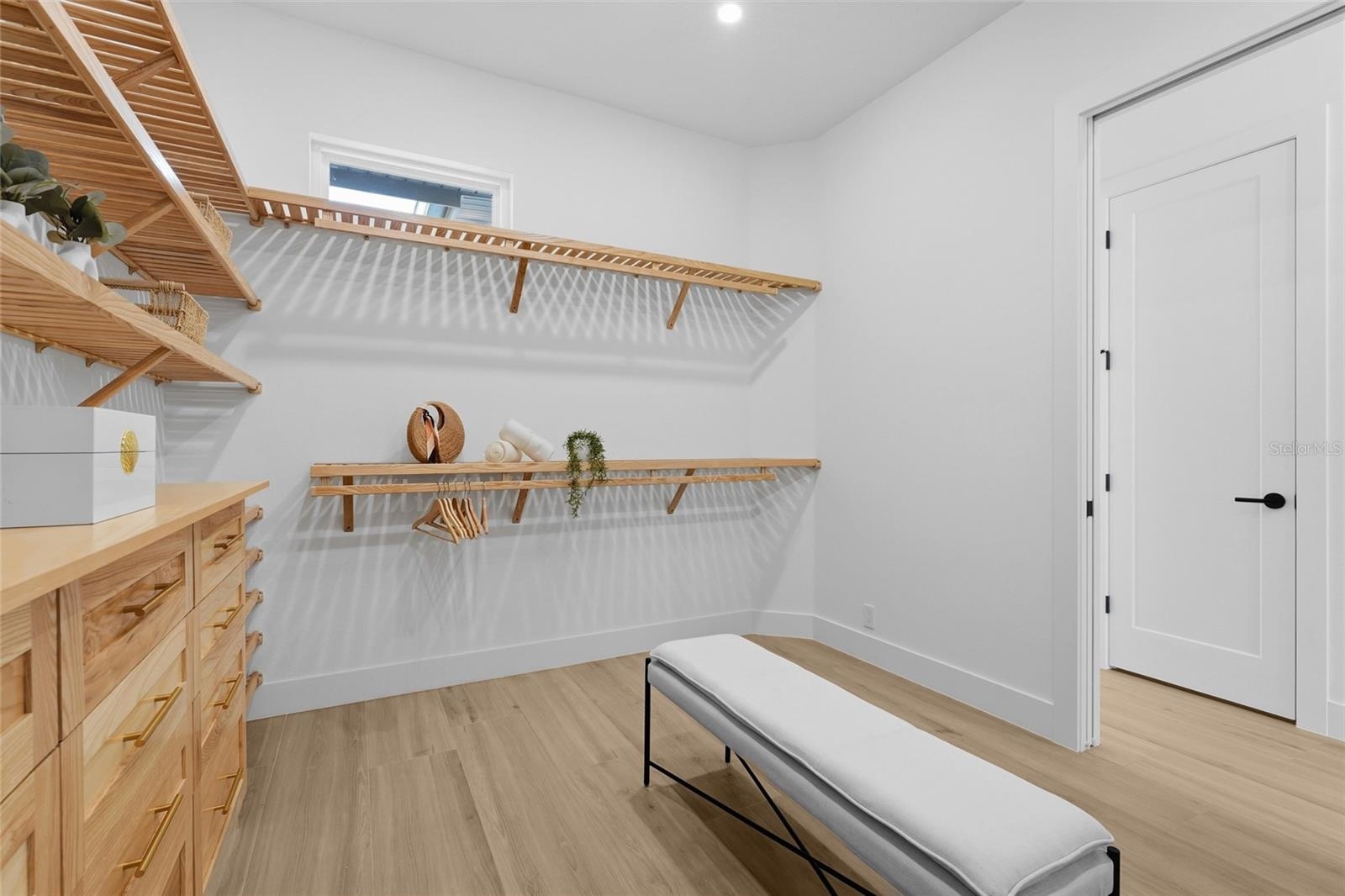 Primary suite walk-in closet