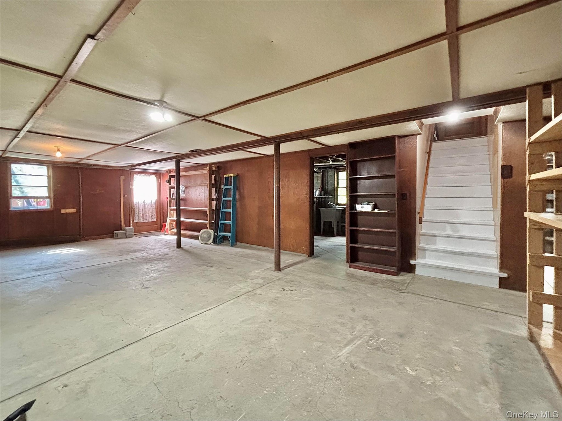 Full walk-out basement with high ceilings and lots of light