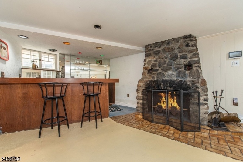 Wet bar in basement