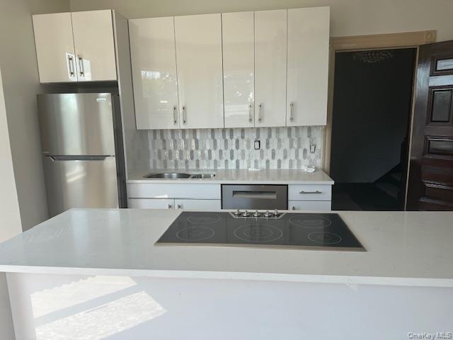 I love to cook in this brand-new   kitchen. Everything is brand new and smell so clean and fresh