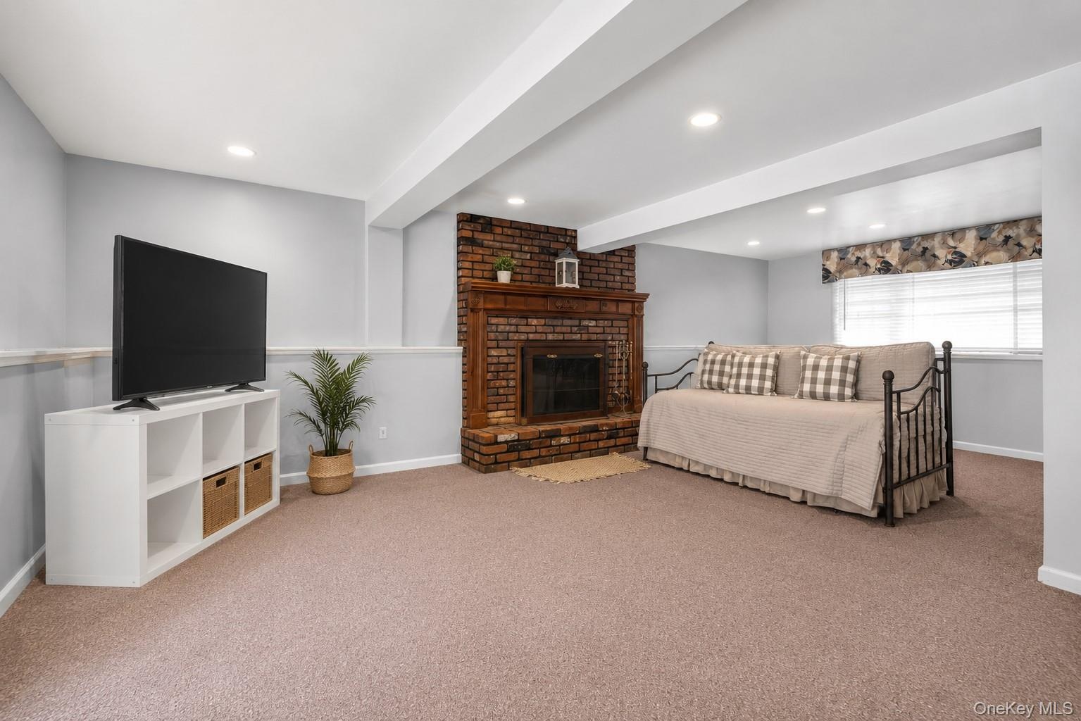 Virtually Staged Finished Basement