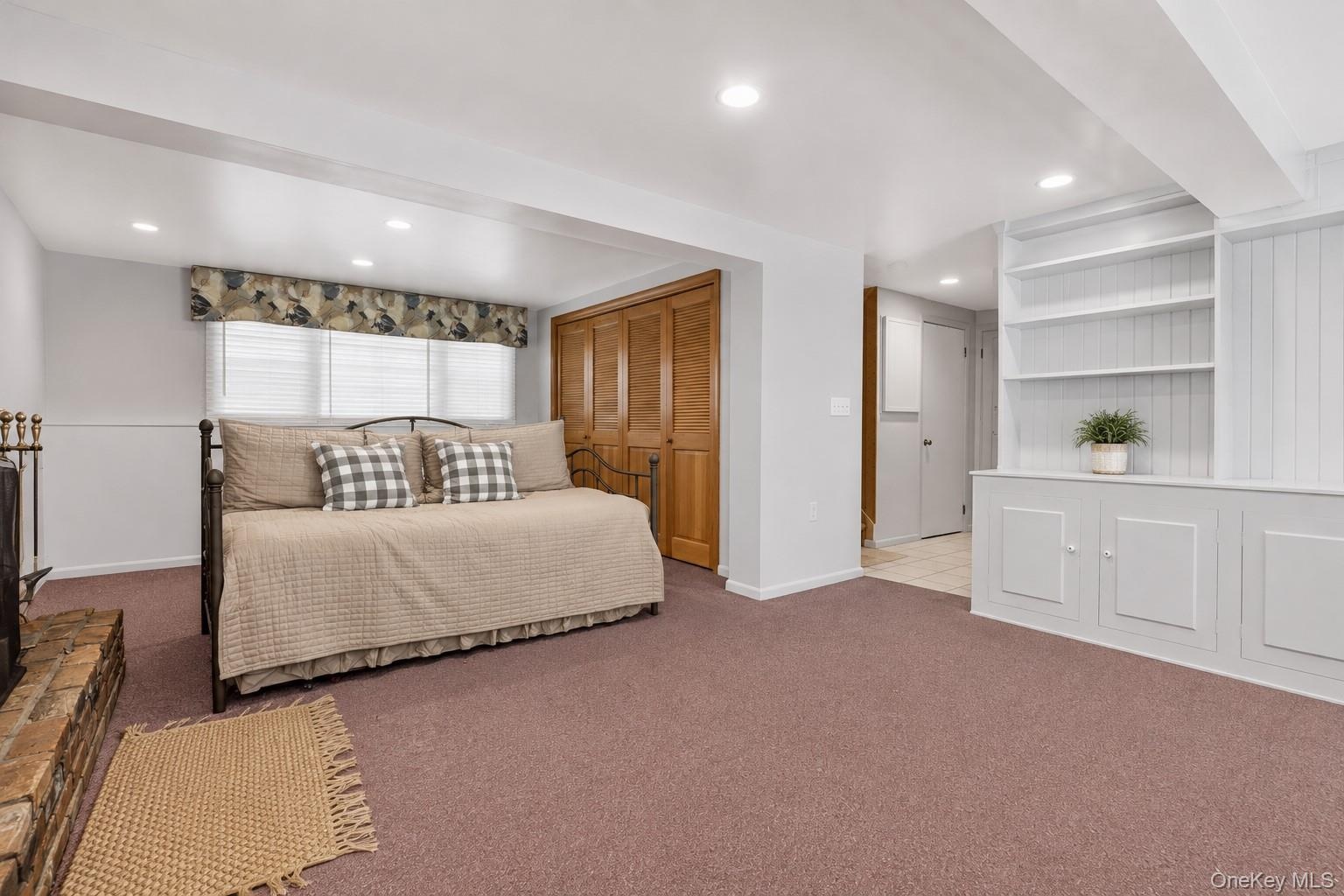 Virtually Staged Finished Basement