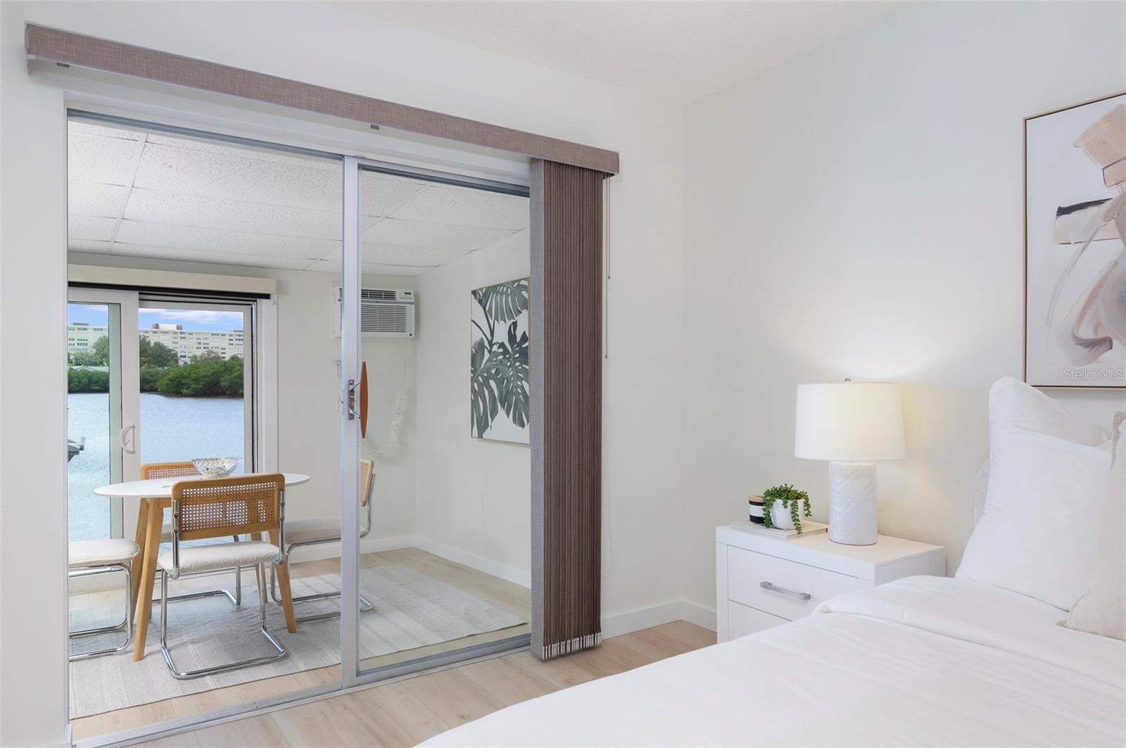 Can go out to the Flex Space and catch the beautiful water views!
