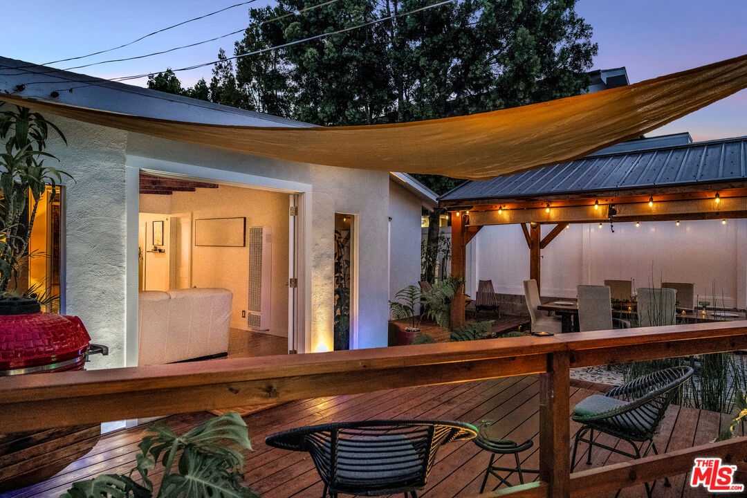 Deck into Family room