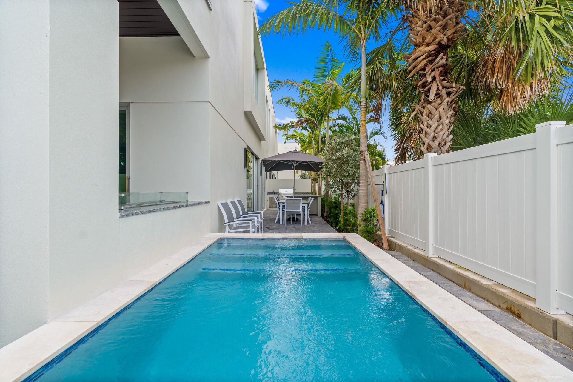 Private Plunge Pool - A remarkable luxury townhome rental that redefines upscale living in the heart of Lauderdale By The Sea. This beautifully design